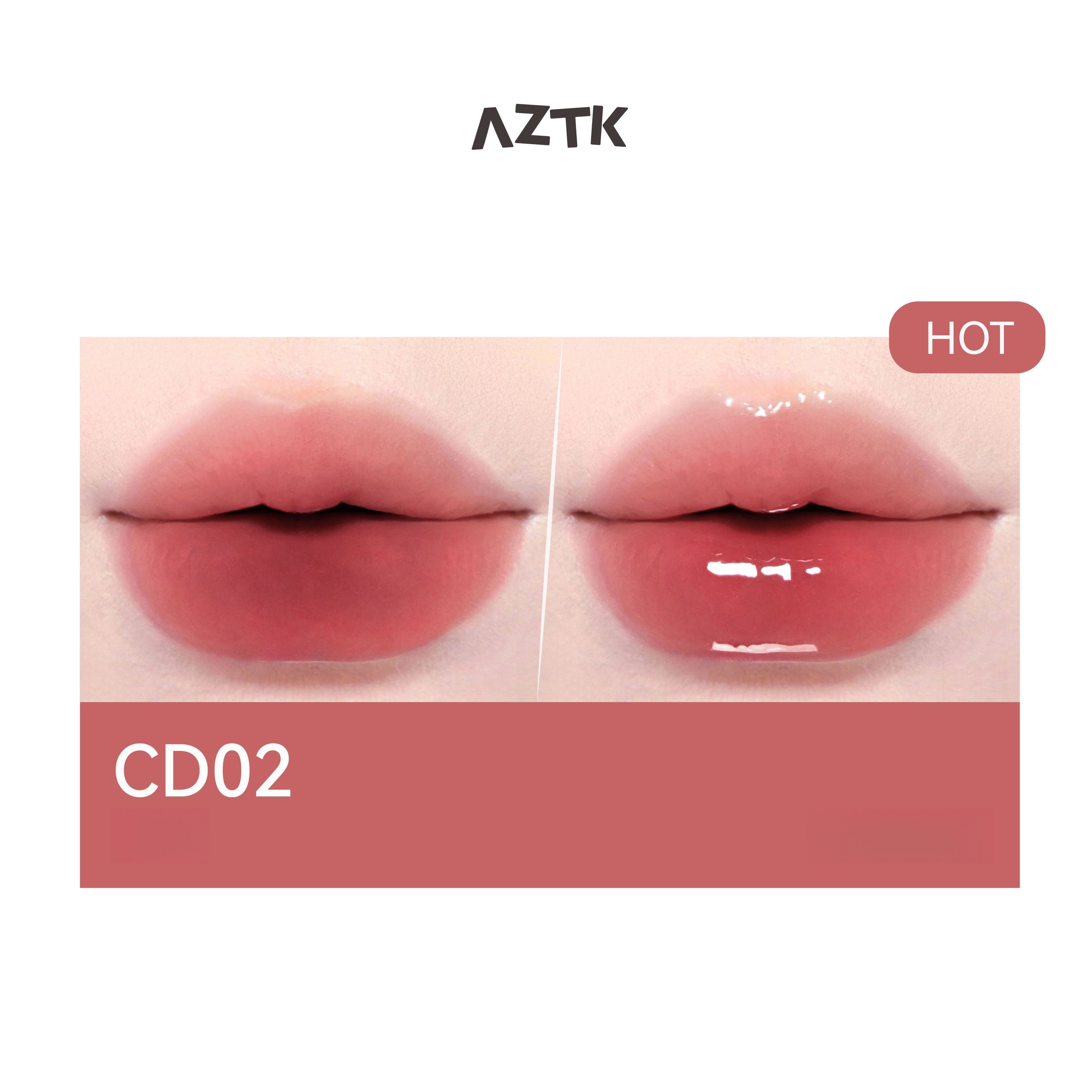AZTK - Candy Floss Double Touch Lipgloss 1.7g+1.7ml (New Version)