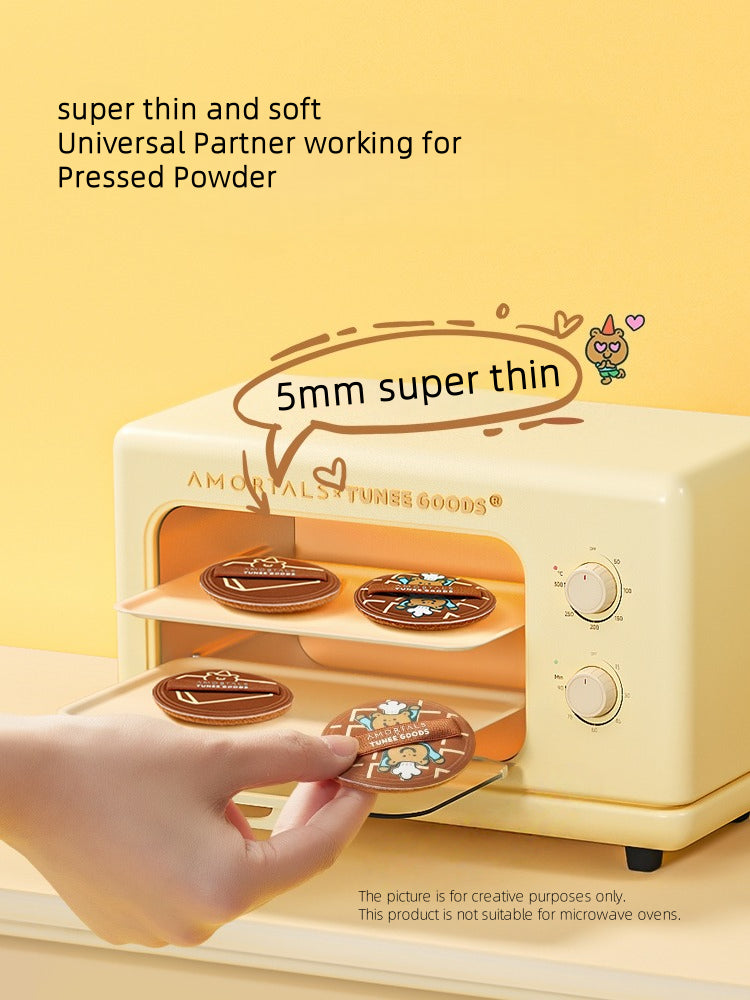 TUNEE GOODS Round Shaped Pressed Powder Puff