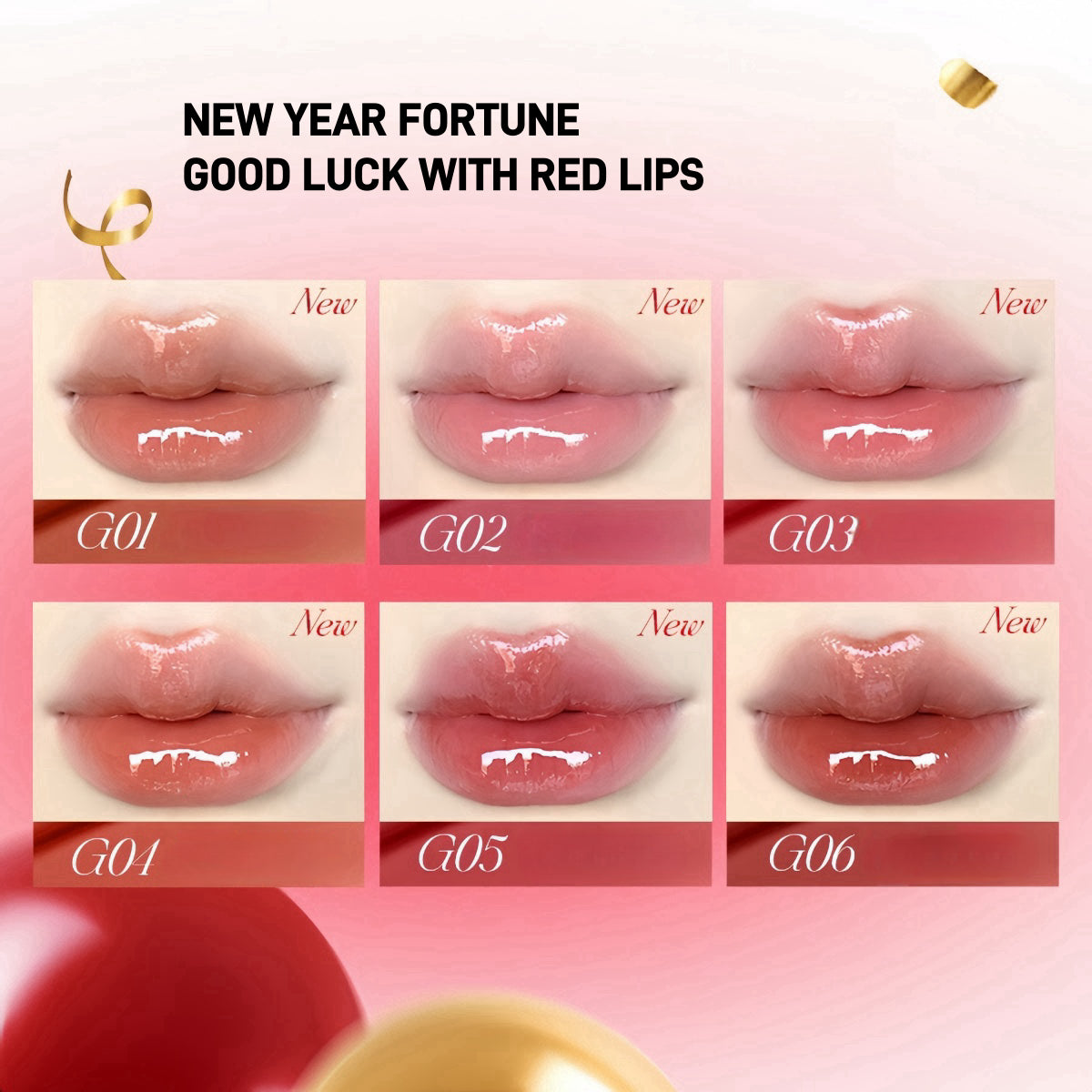 Crystal Glossy Lipstick CNY Lucky Snake Series 2.7g