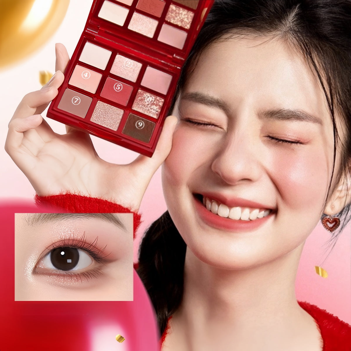 Nine Shades Eyeshadow Palette CNY Lucky Snake 13.5g