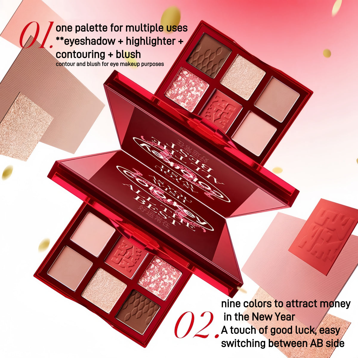 Nine Shades Eyeshadow Palette CNY Lucky Snake 13.5g