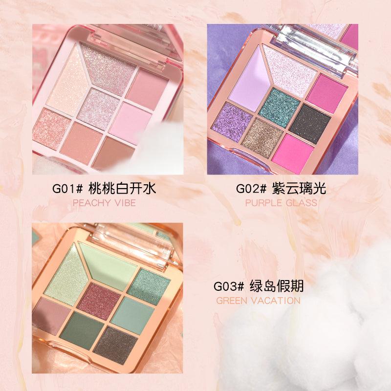 GOGO TALES Powder Fog Cloud Eyeshadow Palette GT516 - Chic Decent