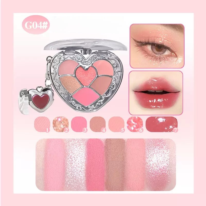 Heart 2 Heart Lip Jelly Eyeshadow Palette 6.5g