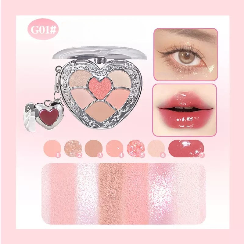 Heart 2 Heart Lip Jelly Eyeshadow Palette 6.5g