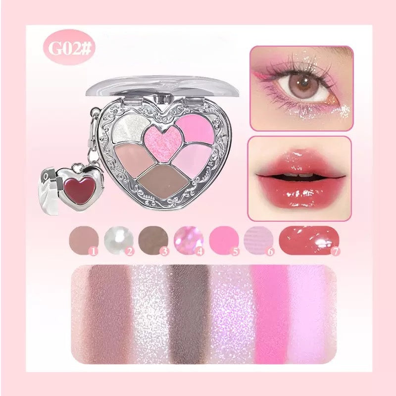 Heart 2 Heart Lip Jelly Eyeshadow Palette 6.5g