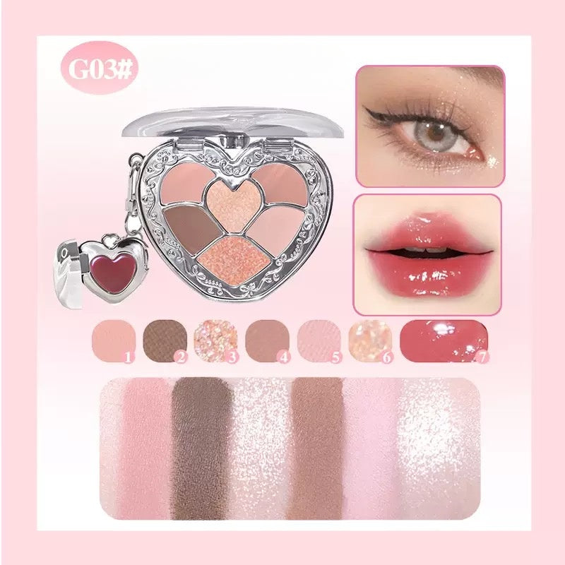 Heart 2 Heart Lip Jelly Eyeshadow Palette 6.5g