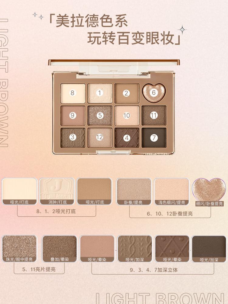 Pretty 12 Colors Eyeshadow Palette 7.2g