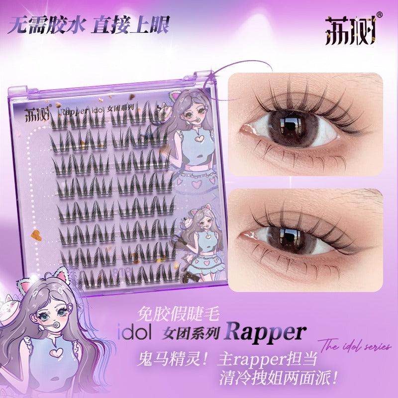 POP Girls Makeup Glue Free False Eyelashes 48