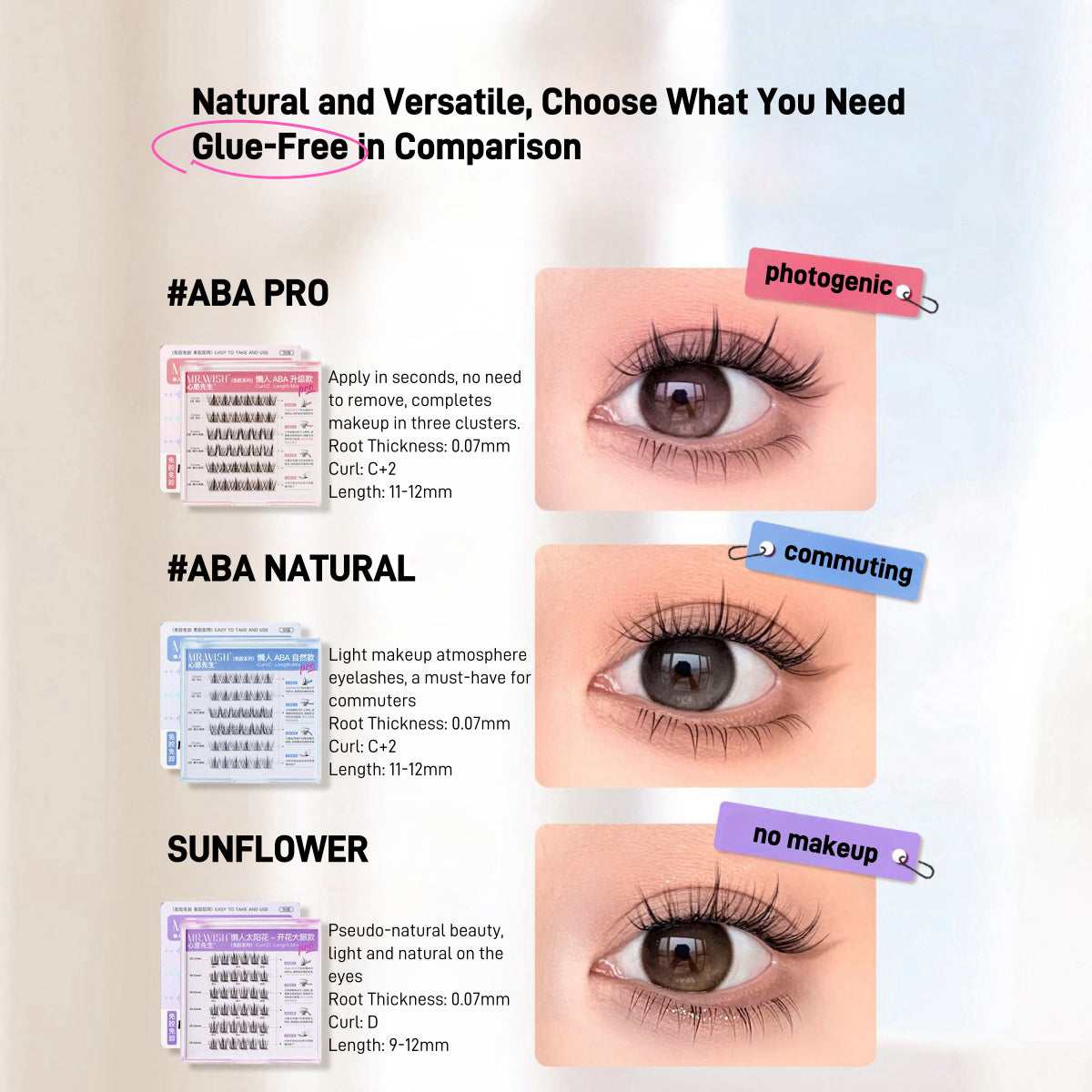 3 Steps for Lazy Girls Glue Free False Eyelashes