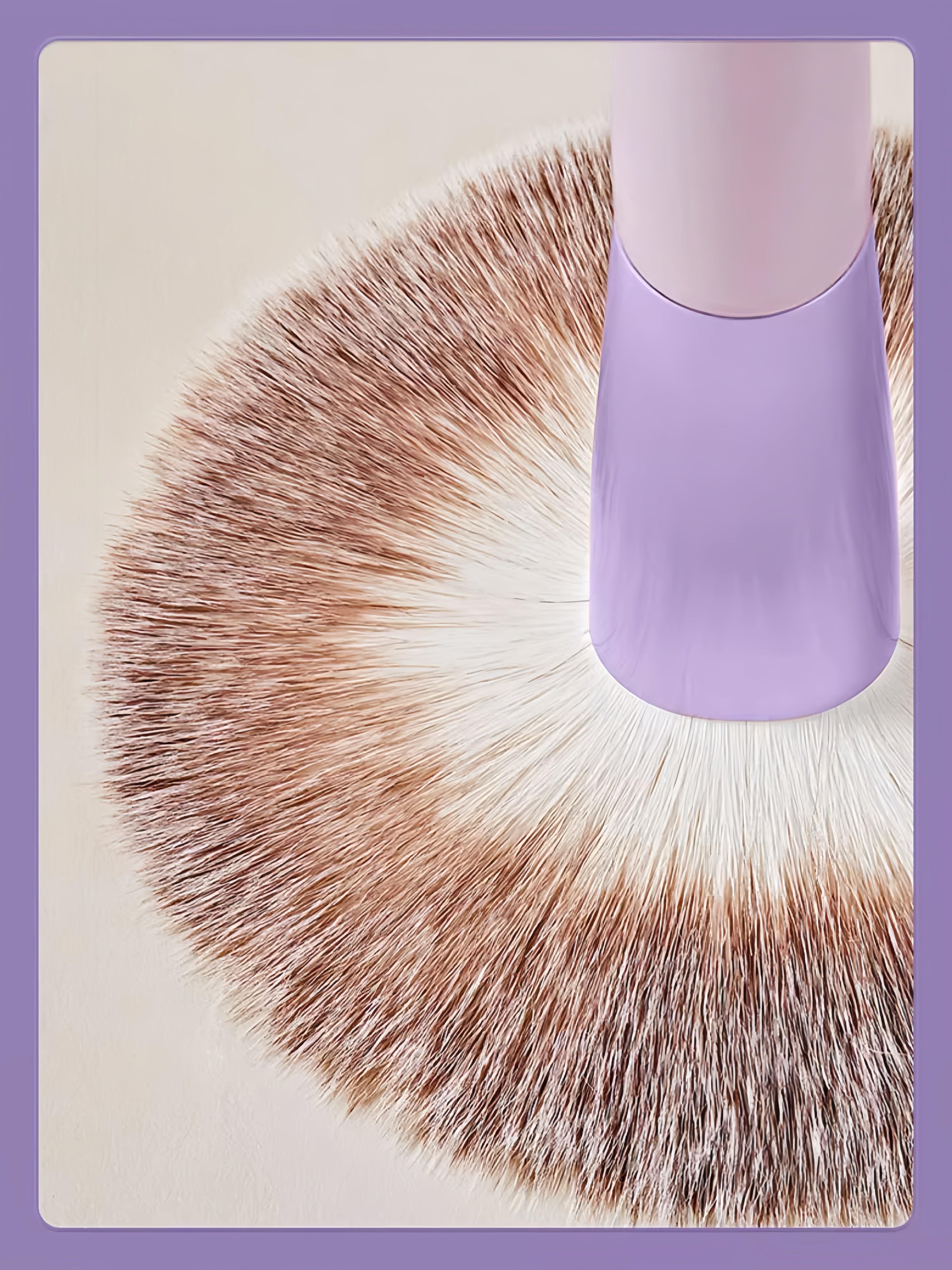 Grape Purple Makeup Brush Set 13 in With Bag