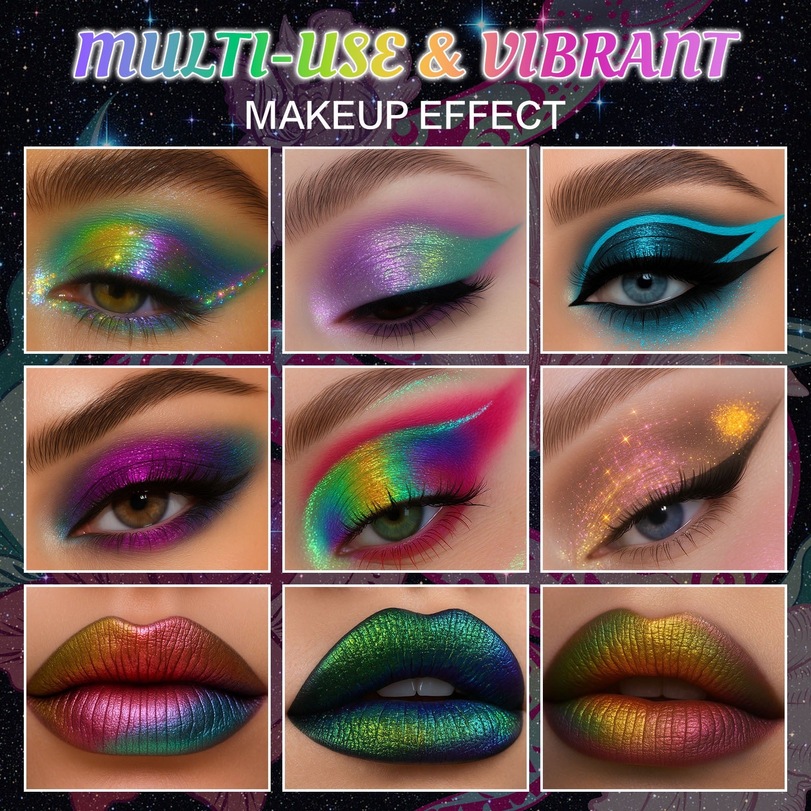 10 Colors Chameleon Eyeshadow Palette Solar Python 7g