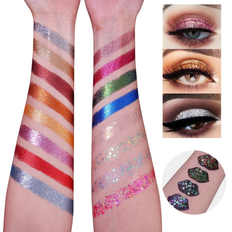 UCANBE 16 Colors Glitter Eyeshadow Starry Palette 16*1.5g