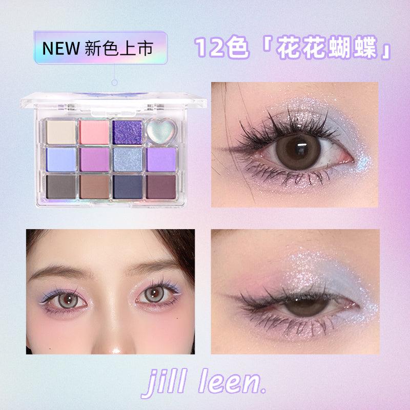 【NEW Butterfly】JILL LEEN Pretty 12 Colors Eyeshadow Palette JL019 - Chic Decent