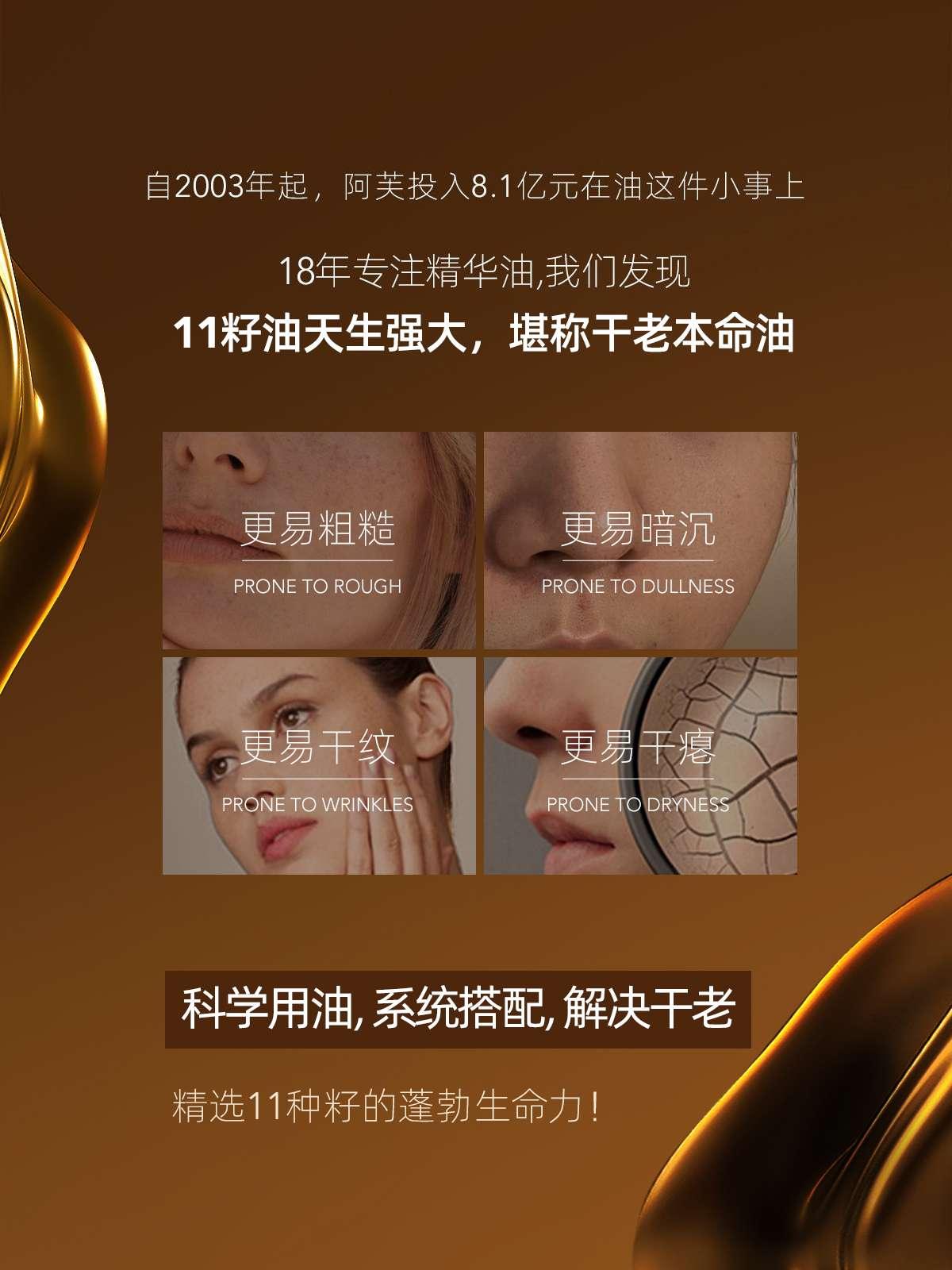 11 Seeds Essence Oil for Dry Skin Anti Aging 30ml