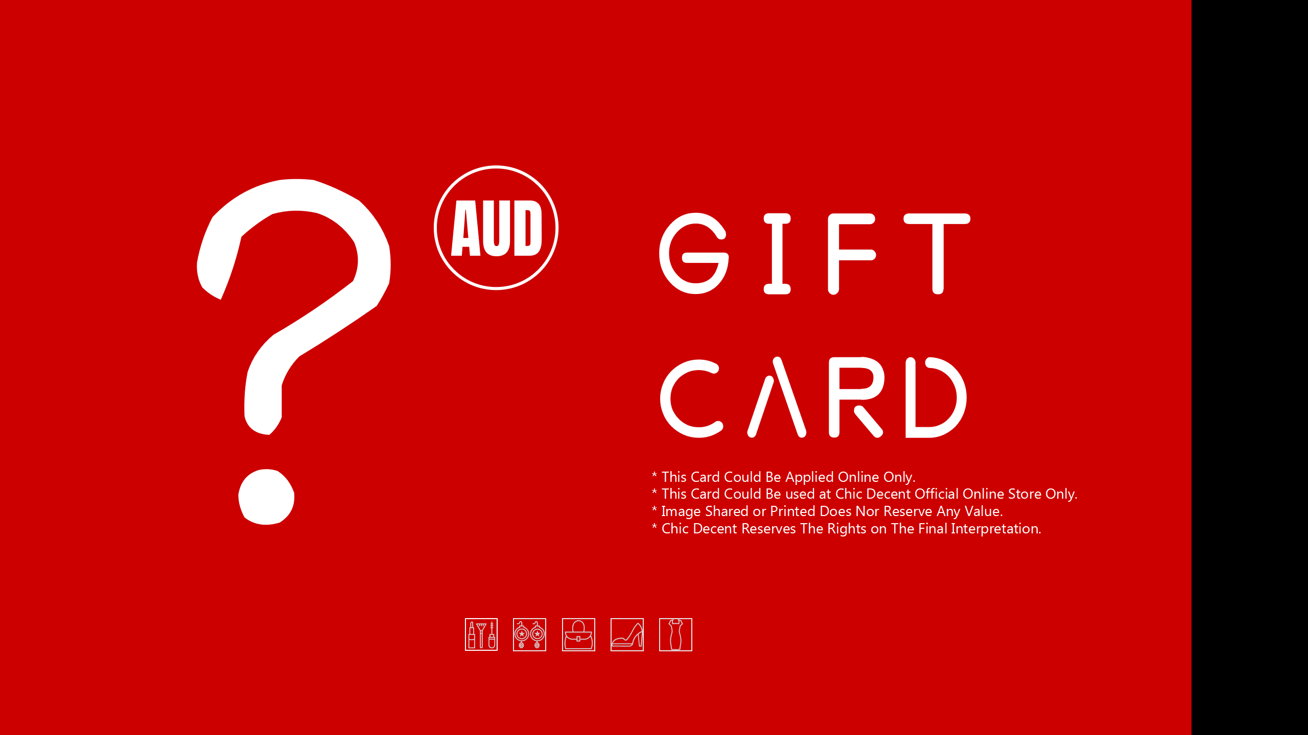 Chic Decent Gift Card in AUD