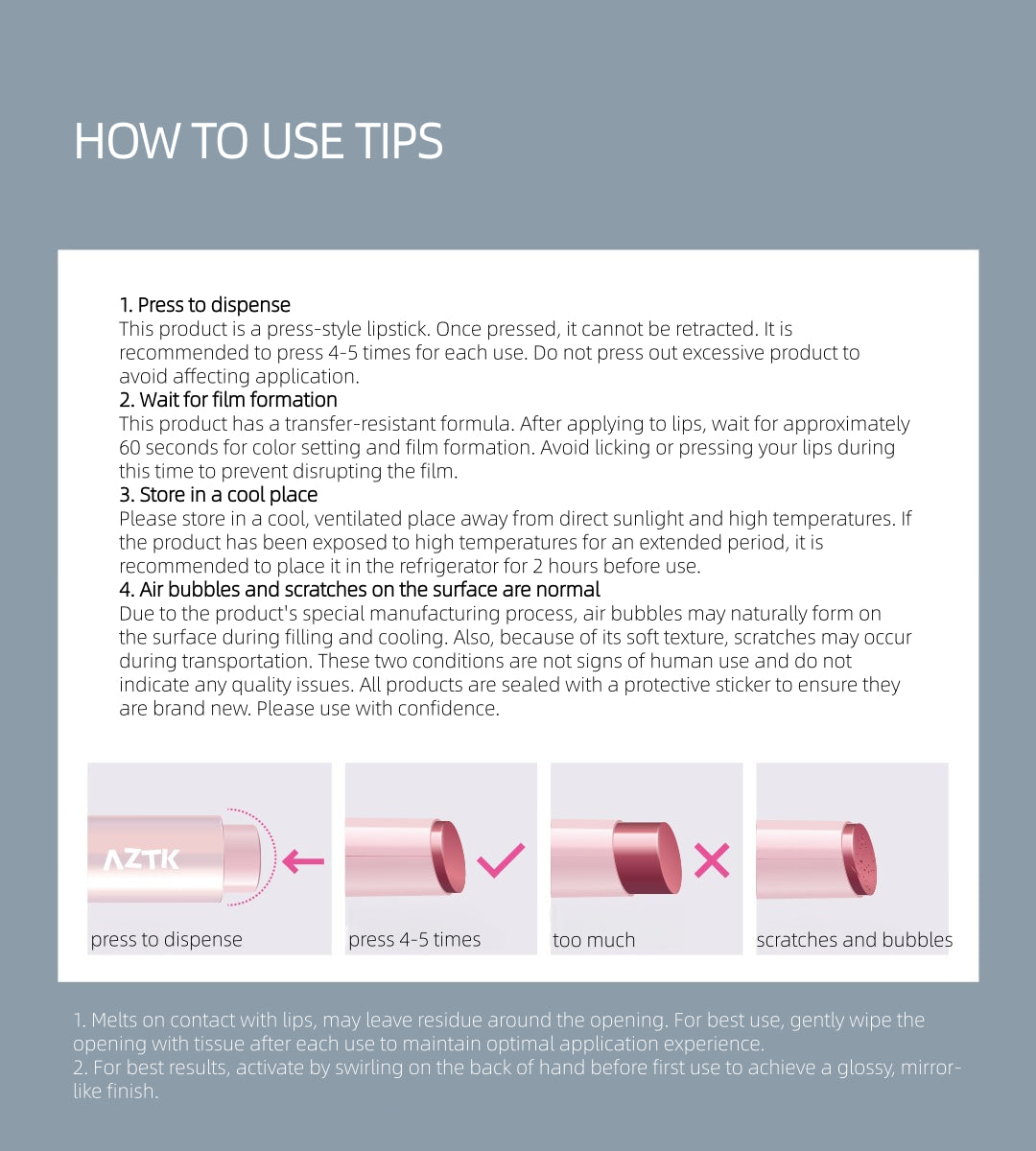 AZTK - Glow Lasting Melting Lipjello 1.9g