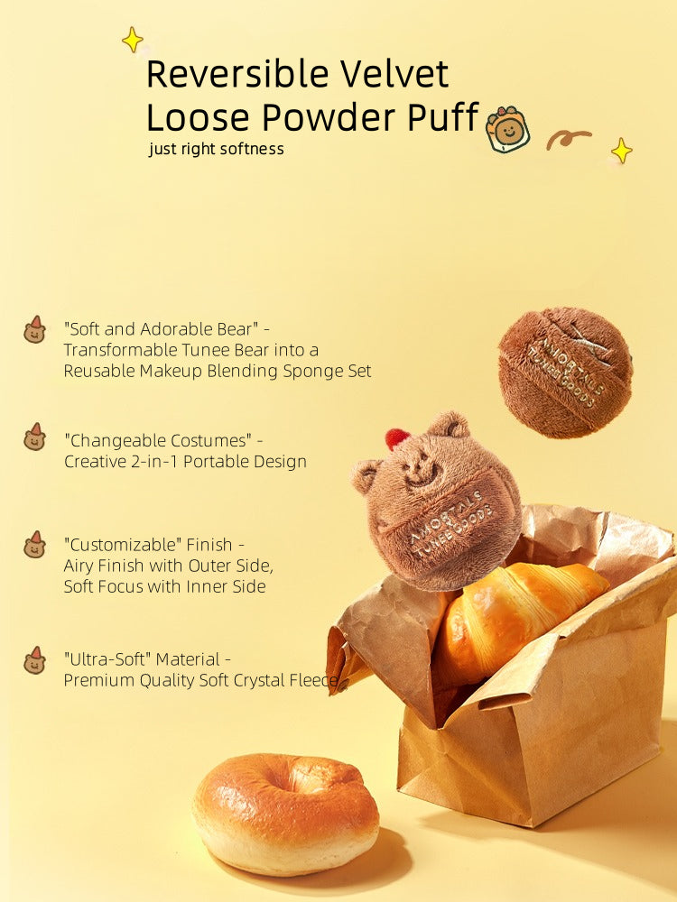 AMORTALS - TUNEE GOODS Reversible Loose Powder Puff