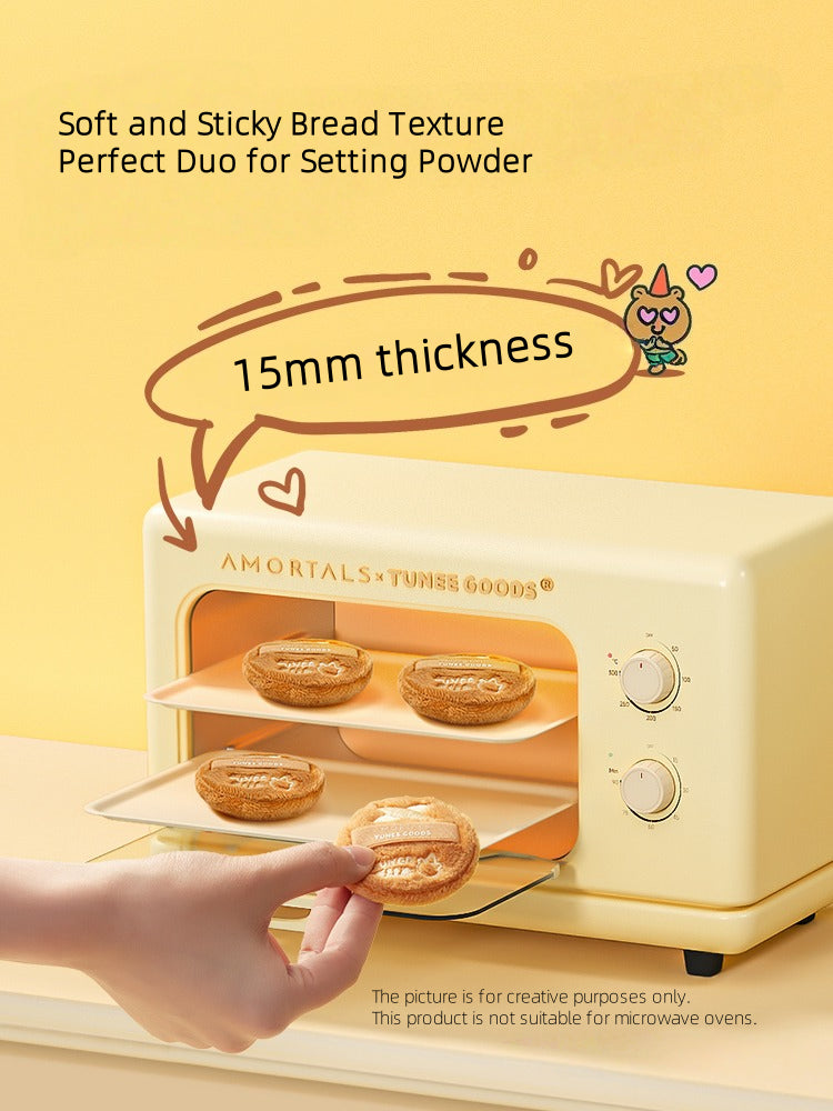 AMORTALS - TUNEE GOODS Round Shaped Loose Powder Puffs*2