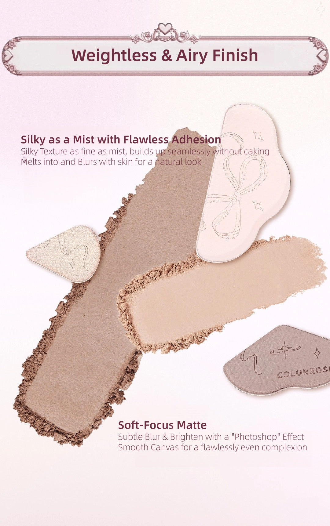 Colorrose - Lighting 3-Shade Contour Palette 9g