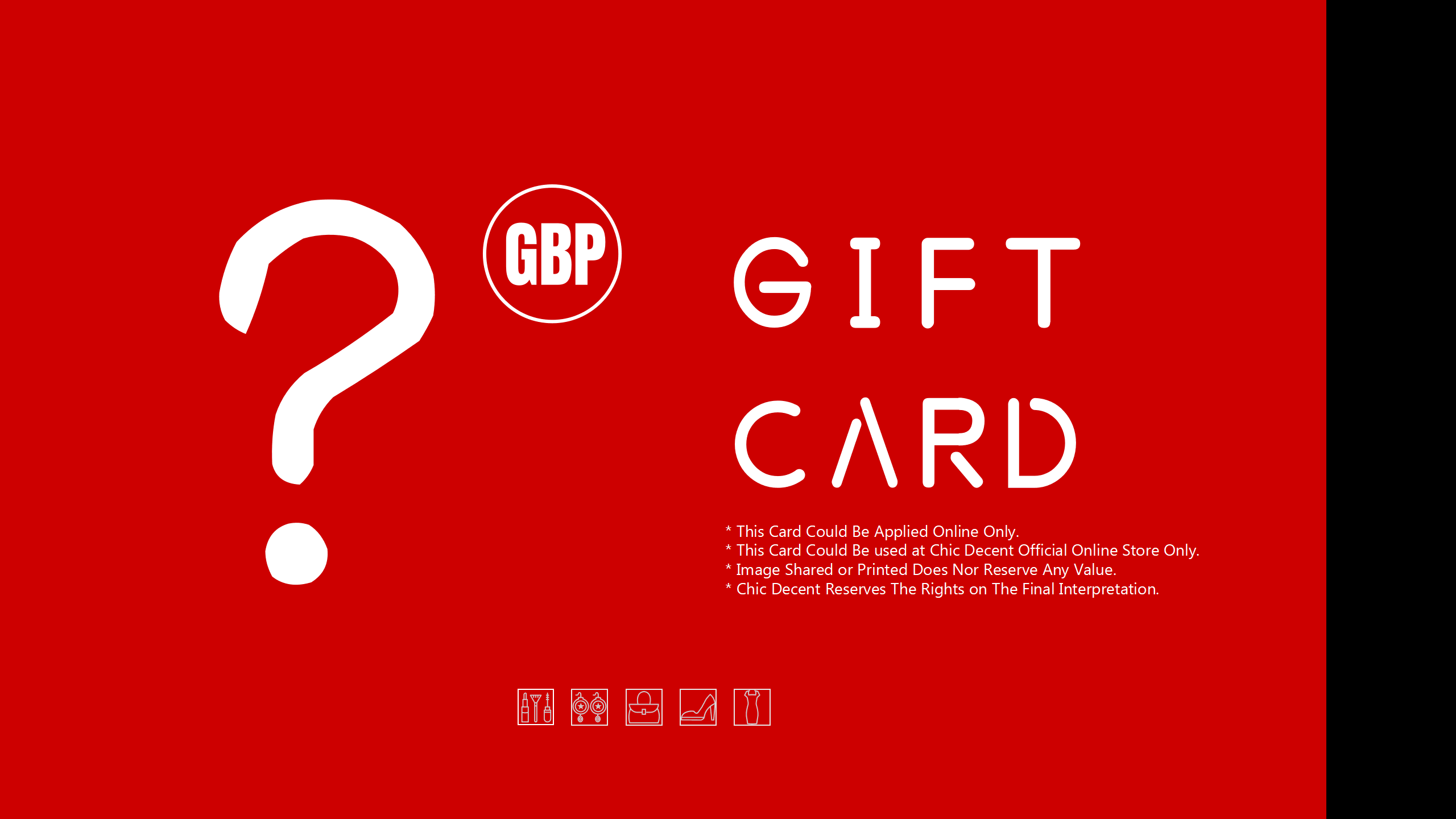 Chic Decent Gift Card in GBP