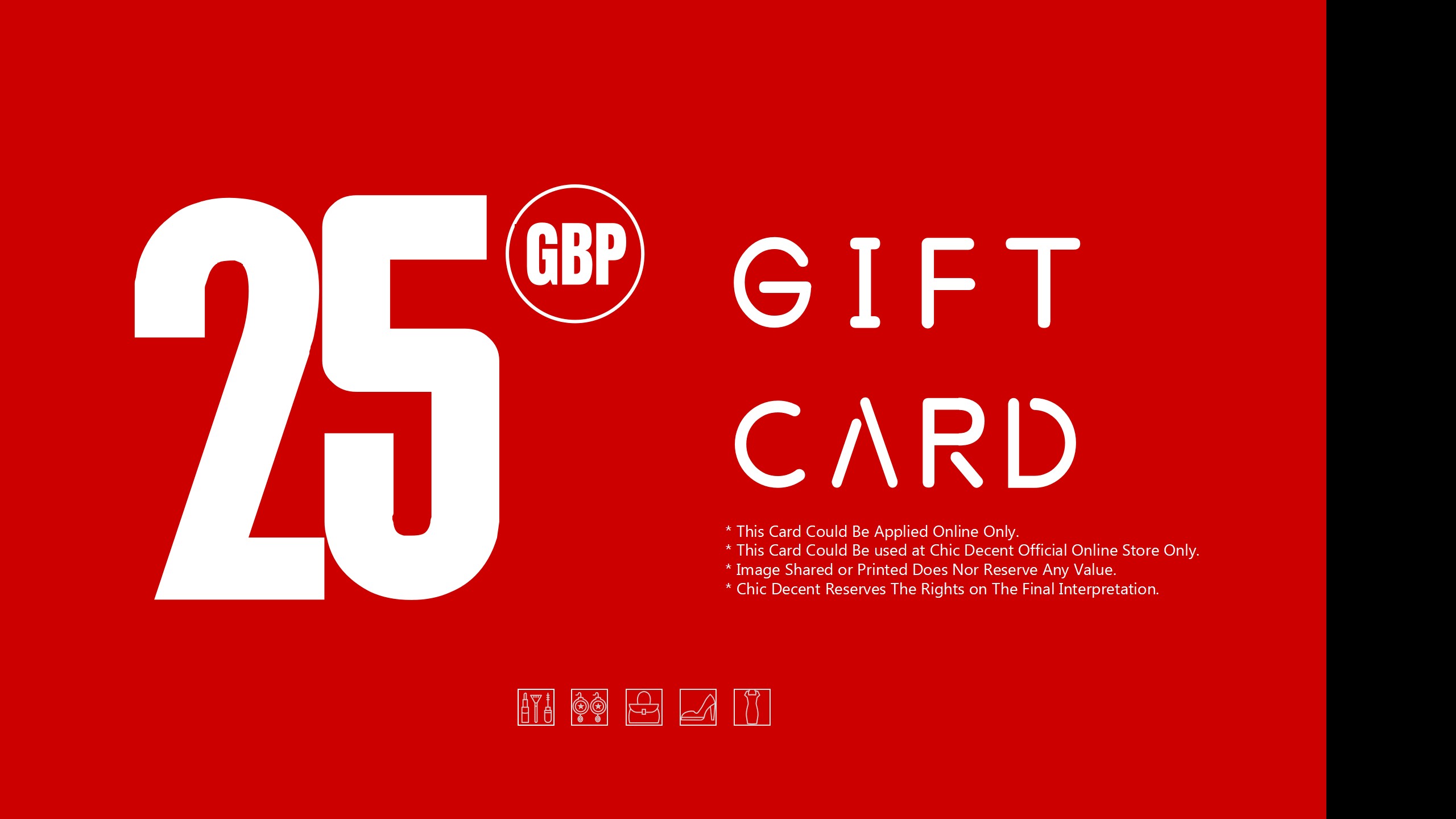 Chic Decent Gift Card in GBP