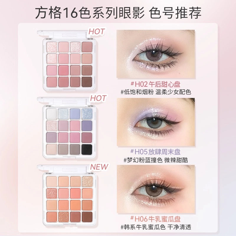 HOLD LIVE 16 Colors Eyeshadow Tray 19.2g