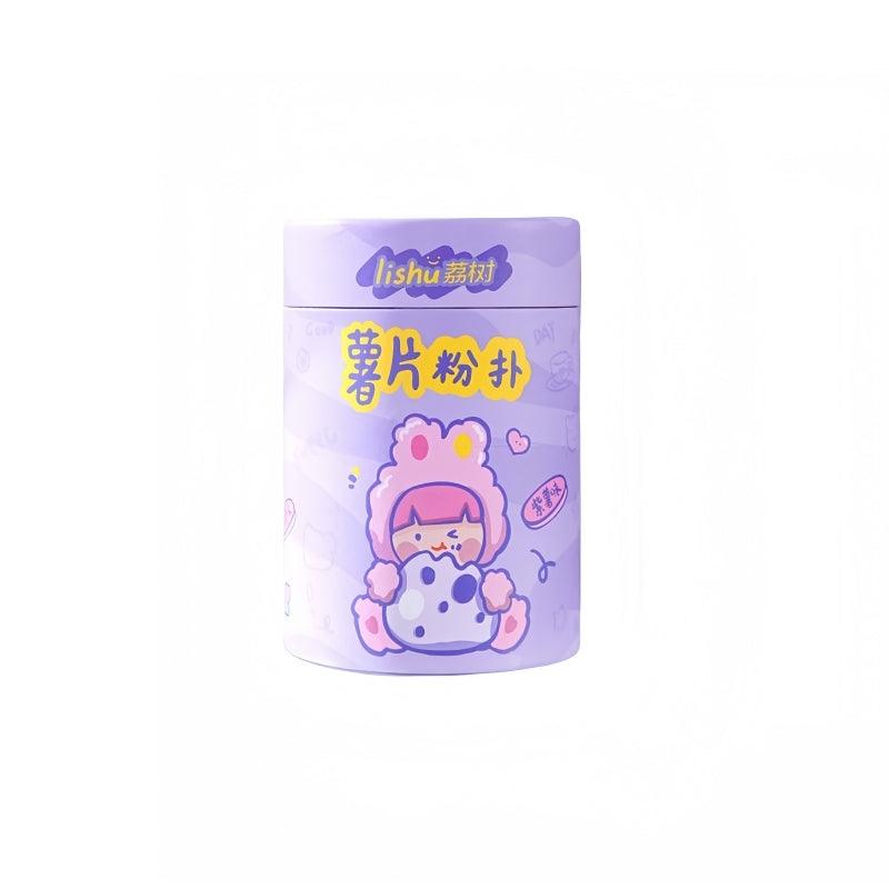 LISHU Chips Bucket Makeup Puff Violet