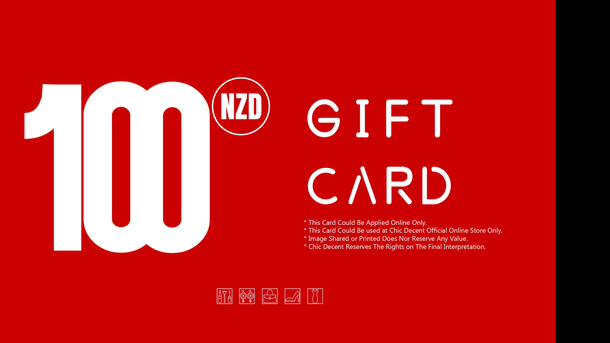Chic Decent Gift Card in NZD