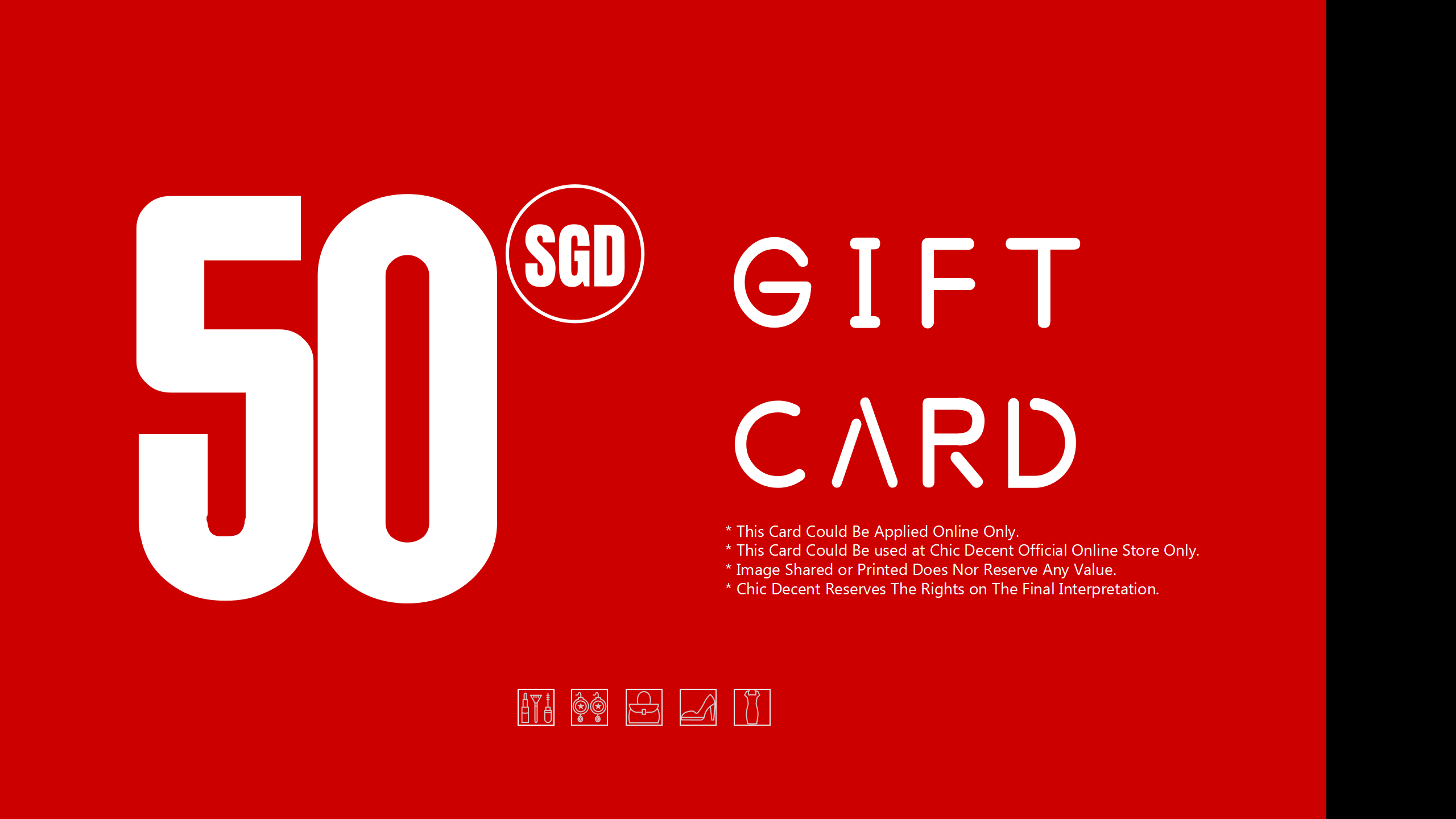 Chic Decent Gift Card in SGD