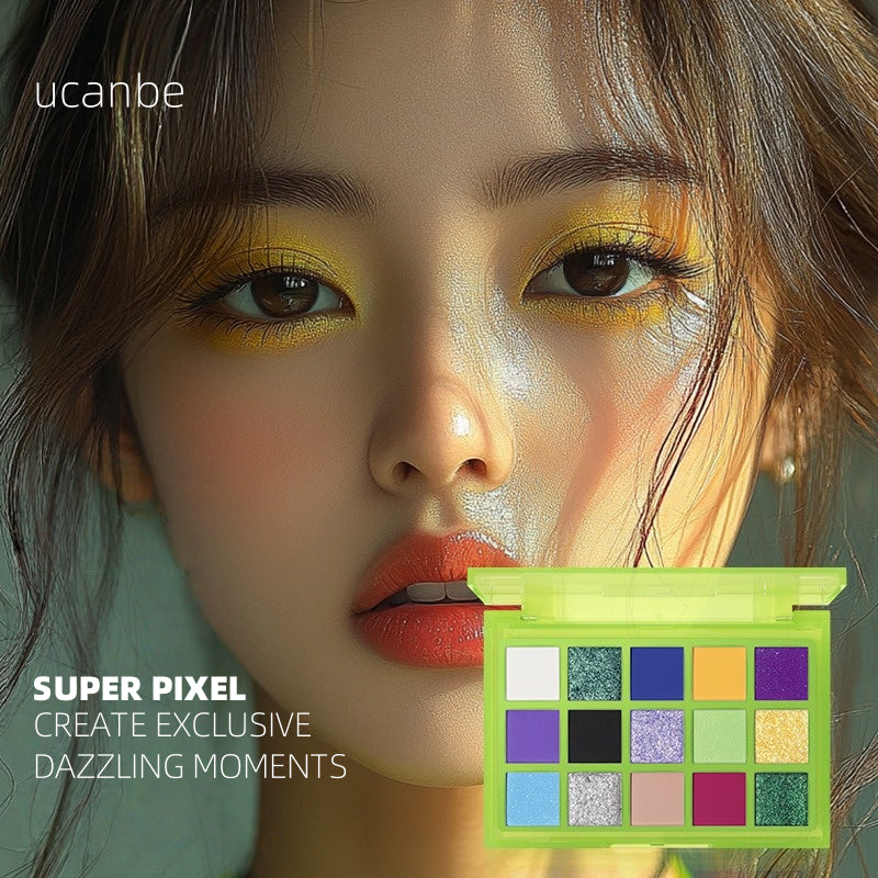 UCANBE - 15 Colors Eyeshadow Palette Super Pixel 720mg*15