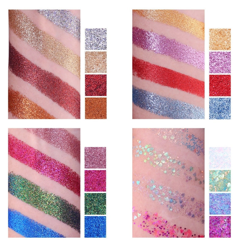 16 Colors Glitter Eyeshadow Starry Palette 16*1.5g