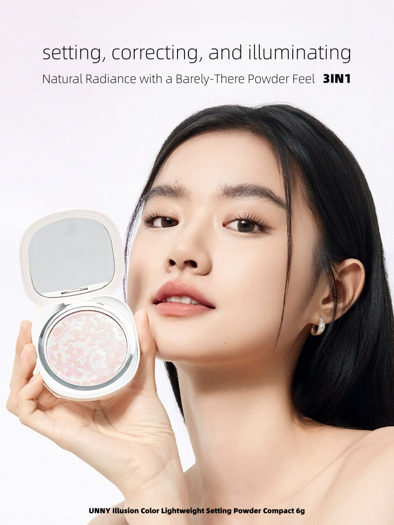UNNYCLUB - Illusion Color Lightweight Setting Powder Compact 6g